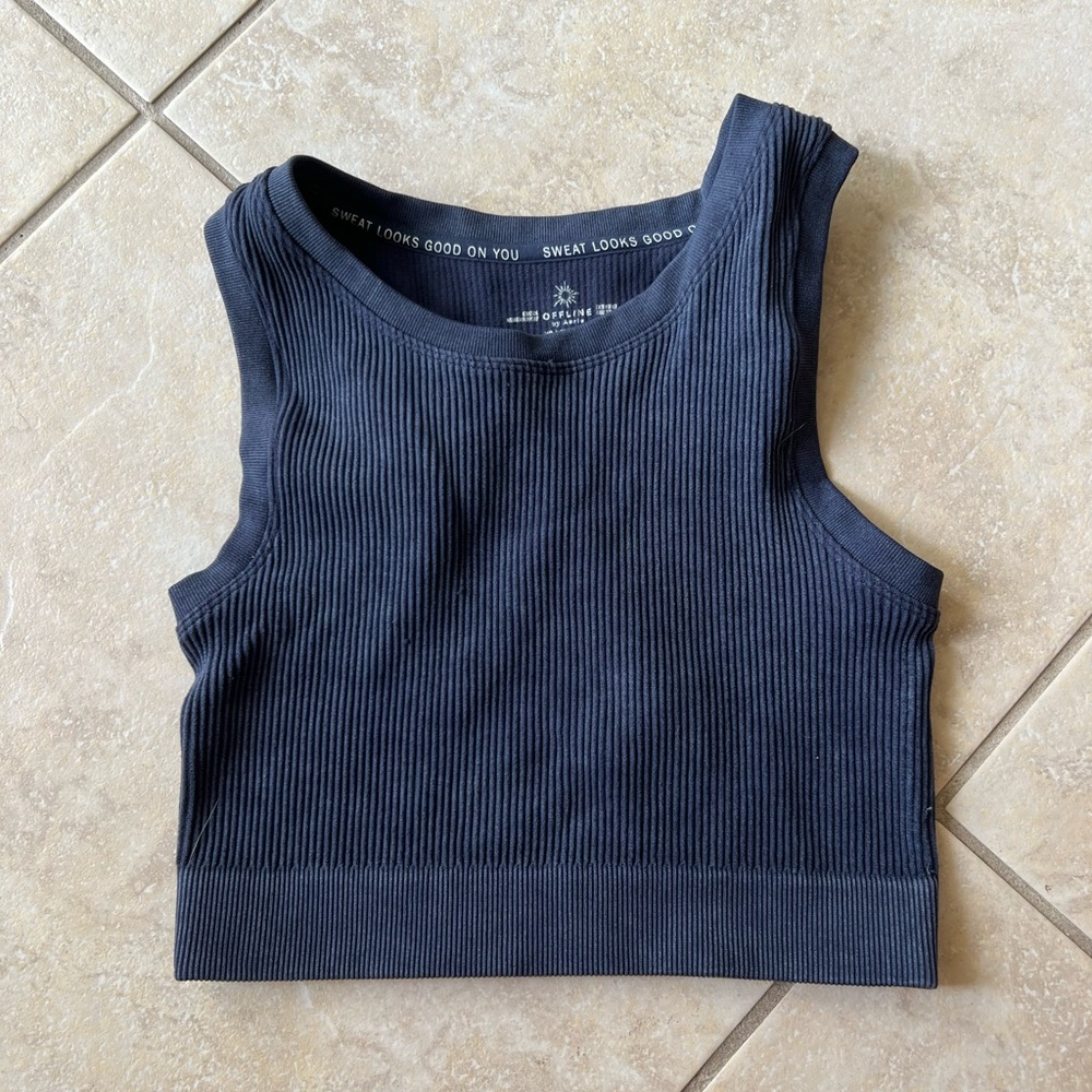 Aerie Offline Navy Blue Top size XS